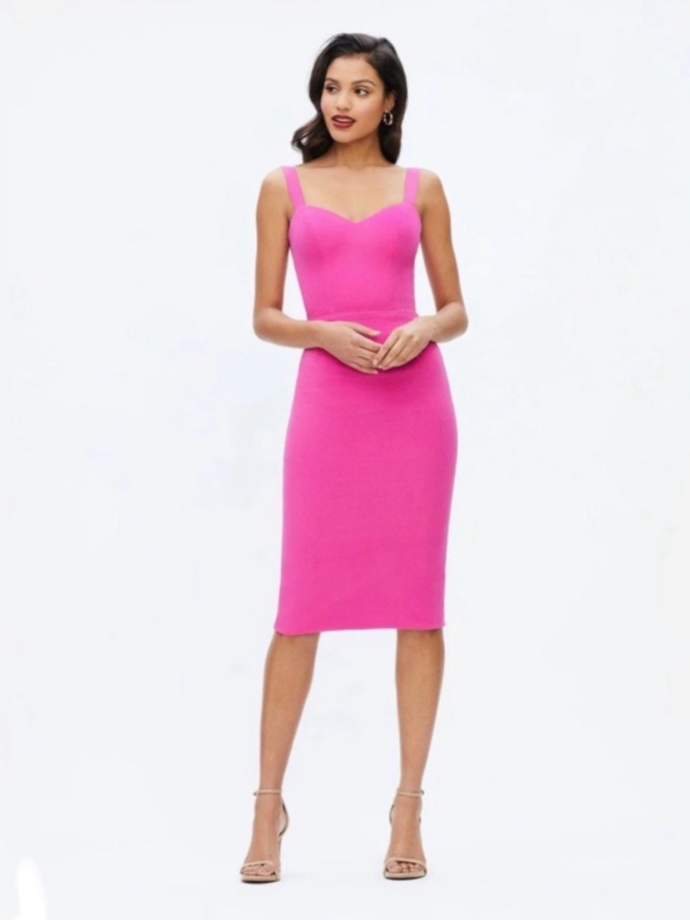 NWT Dress The Population Nicole Dress In Bright Fuchsia